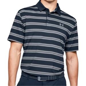 Under Armour Men's UA Groove Stripe Polo Size XXL Golf Attire